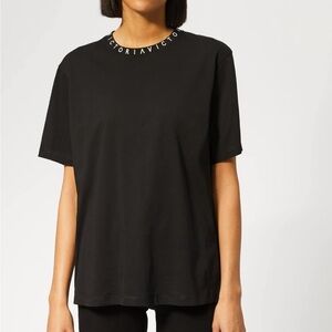Victoria Beckham women’s logo Black T-Shirt